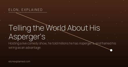 Telling the World About His Asperger's