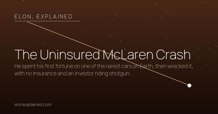 The Uninsured McLaren Crash