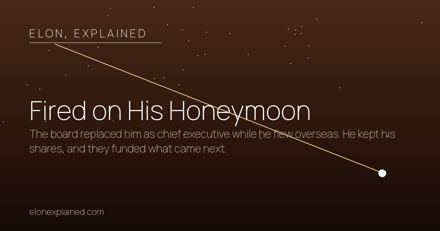 Fired on His Honeymoon